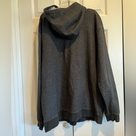 VOLCOM✨XXL Black (Heathered ) Long Sleeve Sweatshirt / Hoodie w Kangaroo Pocket - Picture 7 of 8